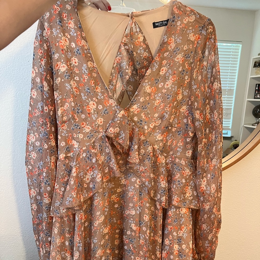 Nasty Gal tunic open back dress.